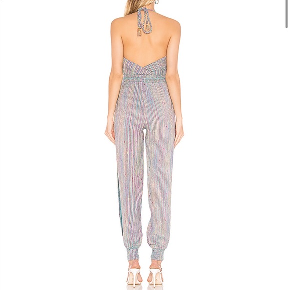 NWT Majorelle Lisbon Jumpsuit in Rainbow Stripe - Picture 3 of 8